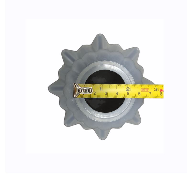 Tulipa Plástica Caracol para Lustre e Ventilador de Teto Universal - Kit com 3 Unidades - Imagem 2