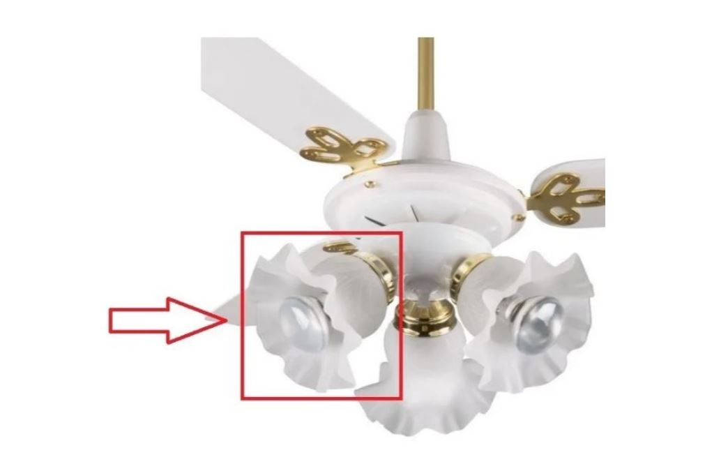 Tulipa Plástica Caracol para Lustre e Ventilador de Teto Universal - Kit com 3 Unidades - Imagem 5