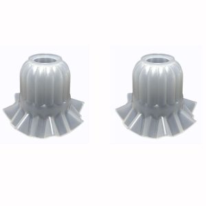 Tulipa Plástica Caracol para Lustre e Ventilador de Teto Universal - Kit com 2 Unidades