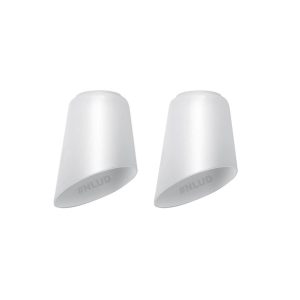 Kit c/ 02 Un. Tulipa Plástica Moderna Pata de Vaca p/ Lustre e Ventilador de Teto Universal