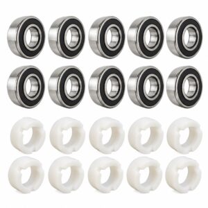 10 un. Suporte plástico 10 un. Rolamento 608 Substitui Buchas de Ventiladores Arno 40cm. Moderno