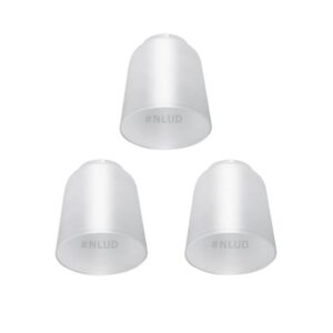 Kit c/ 3 Un. Tulipa Plástica Lisa para Lustre e Ventilador de Teto Universal