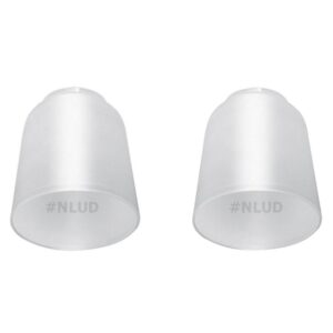Kit c/ 2 Un.  Tulipa Plástica Lisa para Lustre e Ventilador de Teto Universal