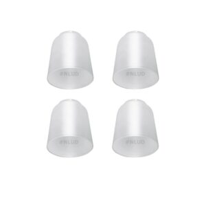 Kit c/ 4 Un. Tulipa Plástica Lisa para Lustre e Ventilador de Teto Universal